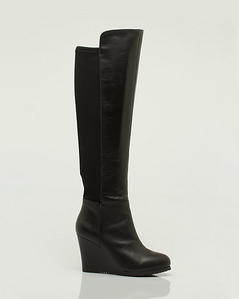 Leather Over-The-Knee Wedge Boot | LE CHÂTEAU