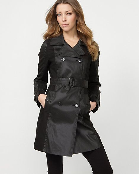 Coated Cotton Trench Coat | LE CHÂTEAU