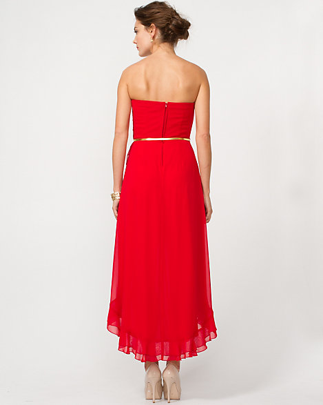 high low hem gown
