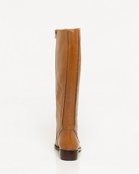 canvas and leather riding boots