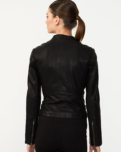 Leather-Like Moto Jacket | LE CHÂTEAU