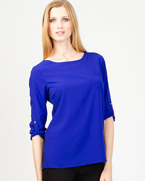 Pull-On Scoop Neck T-Shirt Blouse | LE CHÂTEAU