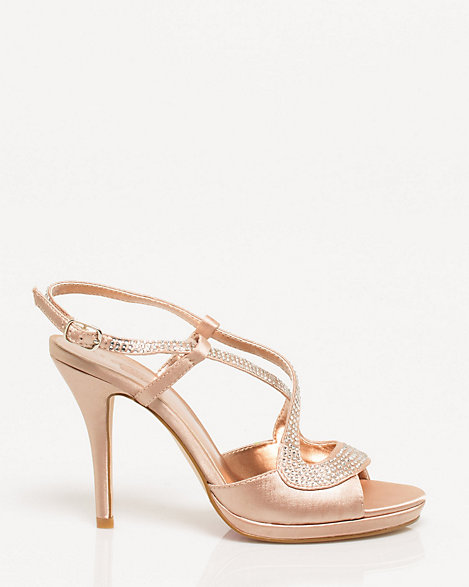 felda crystal embellished strappy evening shoe