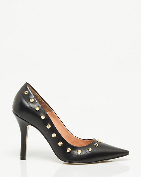 pointy studded heels