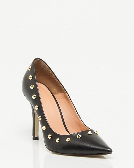 pointy studded heels