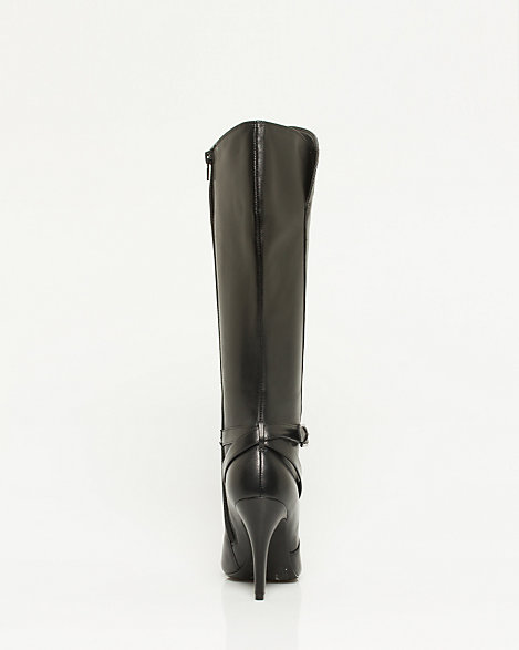 leather knee high boots size 3