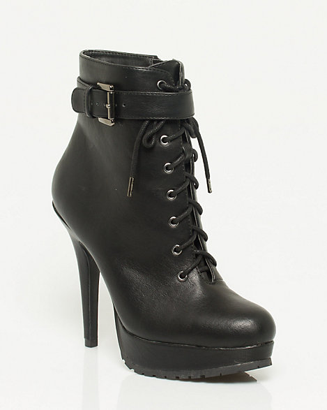 style and co lace up booties