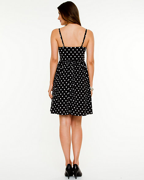 lpa polka dot fit and flare