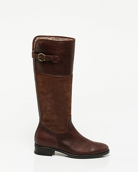 Suede & Leather Riding Boot | LE CHÂTEAU