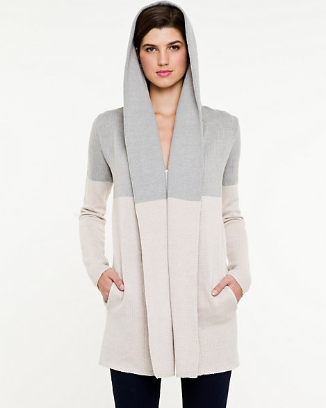 LE CHÂTEAU: Cotton Blend Hooded Sweater