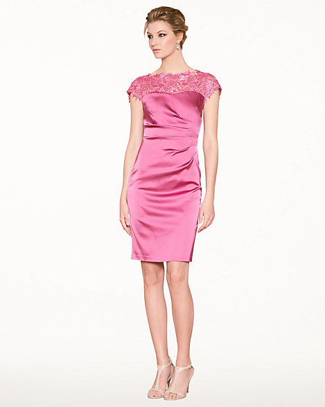 illusion cocktail dress