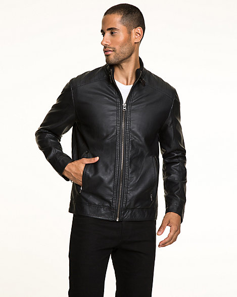 Le Château: Leather-Like Moto Jacket
