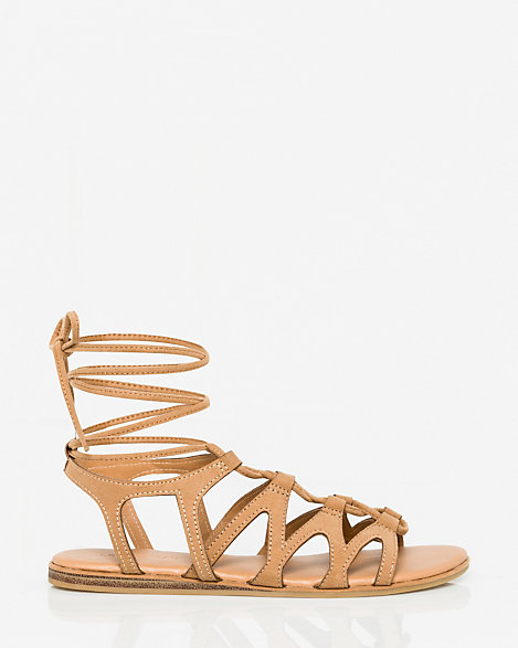 faux suede gladiator sandals