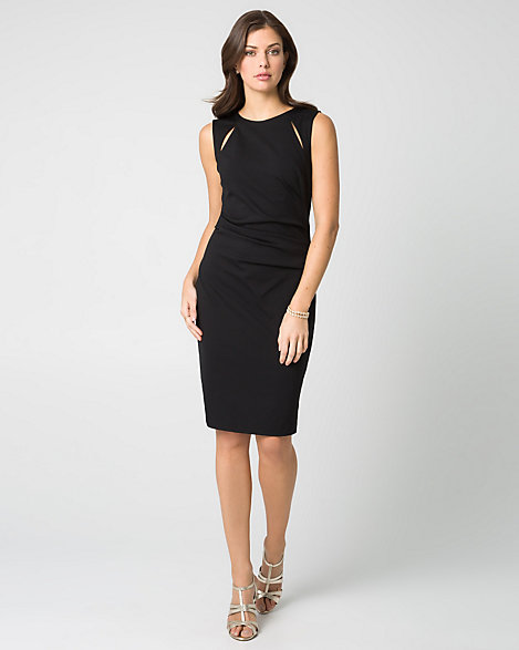 Le Château: Ponte Boat Neck Shift Dress