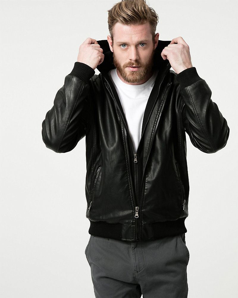 Women S Winter Coat For Warmth In The Cold Weather At Our Tonal Leather Like Er Jacket