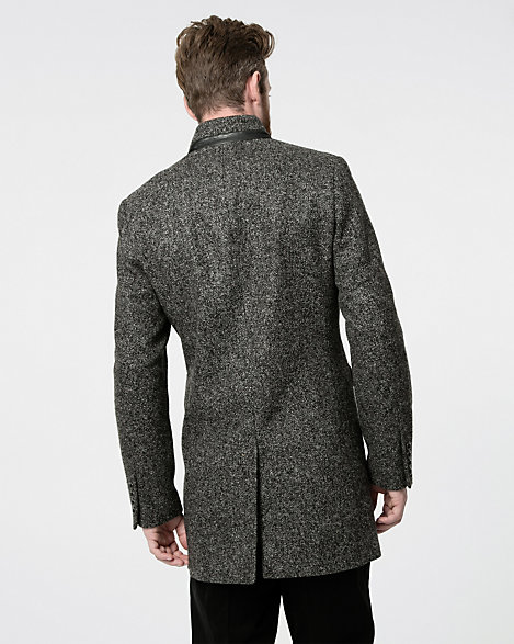 Download Wool Blend Mock Neck Topcoat | LE CHÂTEAU