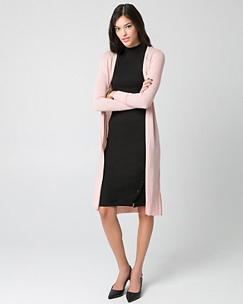 Viscose Blend Open,Front Duster Cardigan