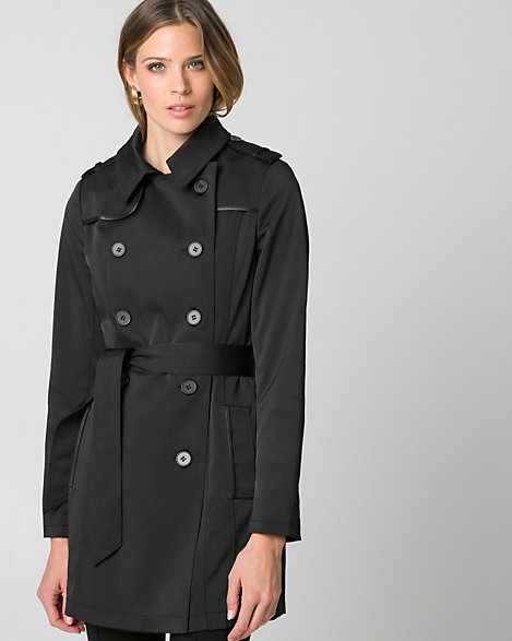 Cotton Blend Belted Trench Coat | LE CHÂTEAU