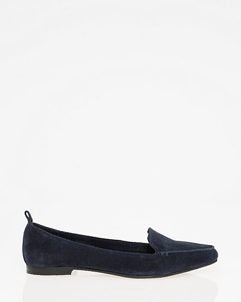 Suede Pointy Toe Loafer | LE CHÂTEAU