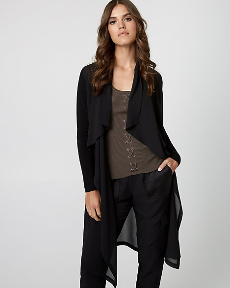 waterfall duster cardigan