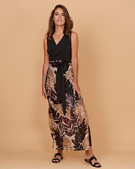 flowy lace maxi dress