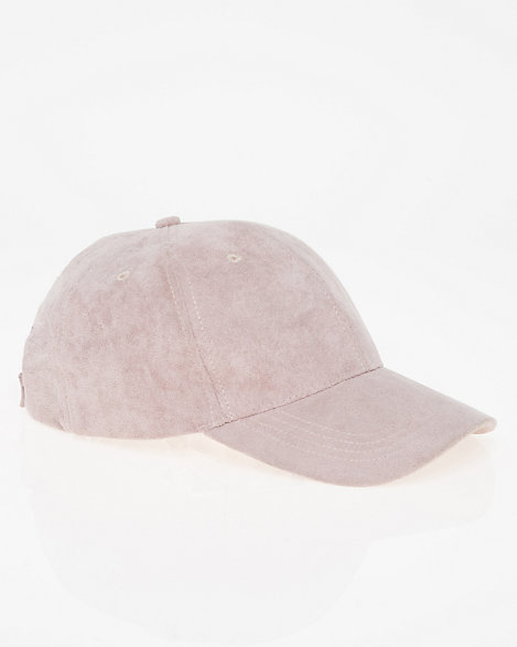 suede baseball cap beige