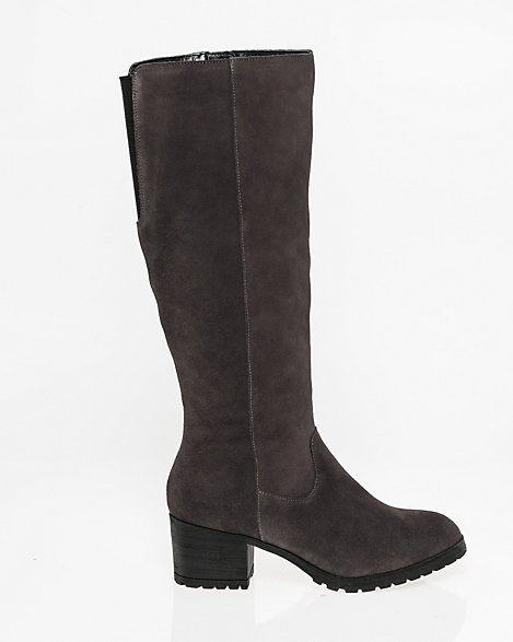 soft suede knee high boots