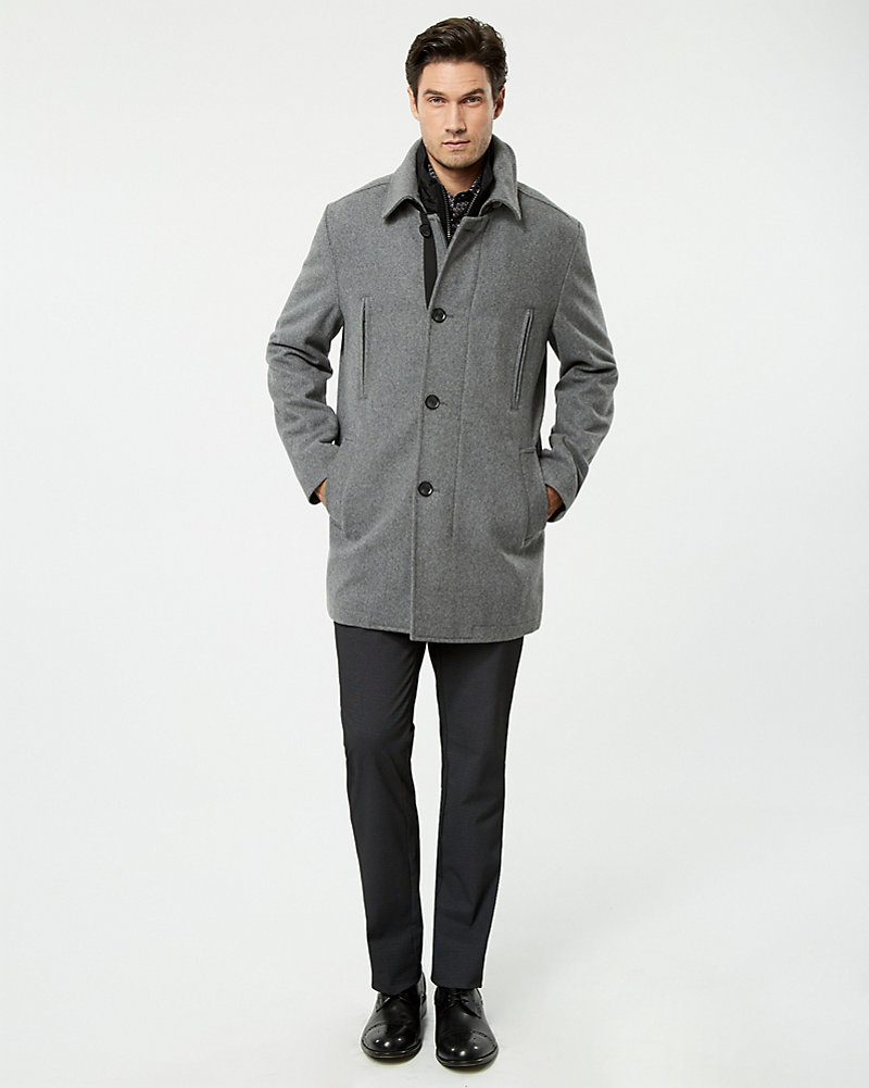 Women S Coats Simons Textured Wool Twill Peacoat