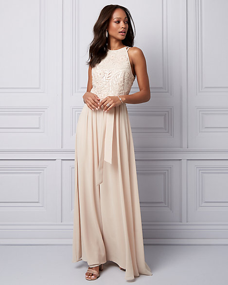 chiffon halter dress