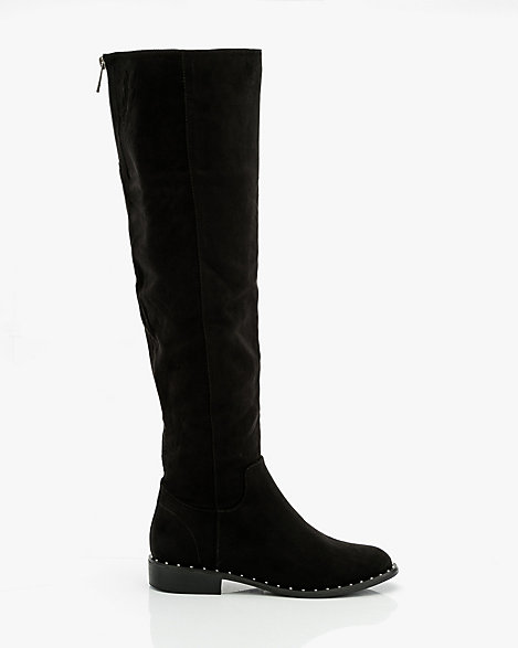 studded over the knee boots