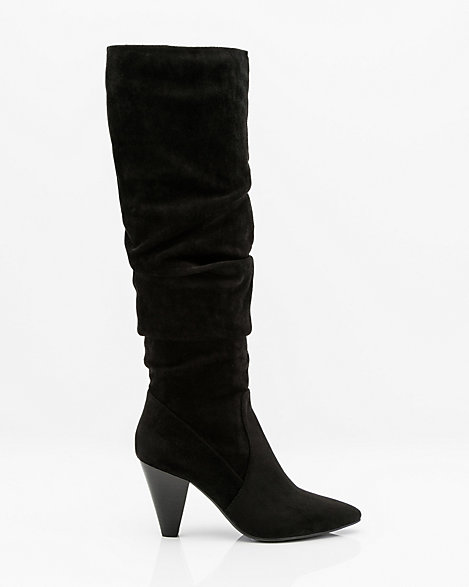 pointed toe slouch boots