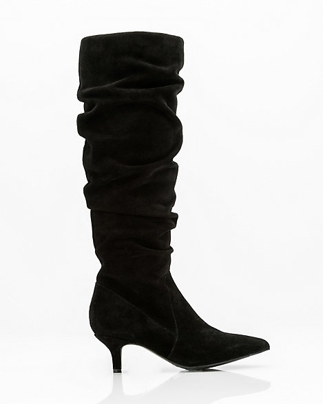 pointed toe slouch boots