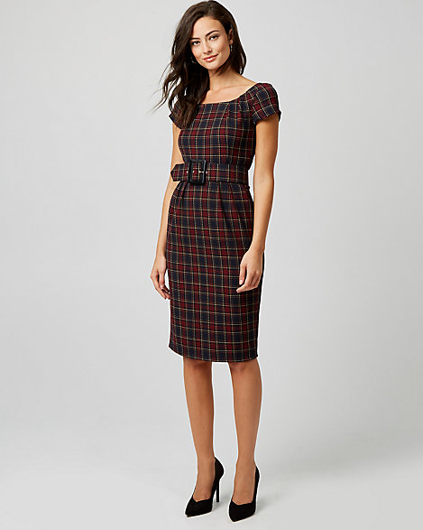boatneck sheath dress