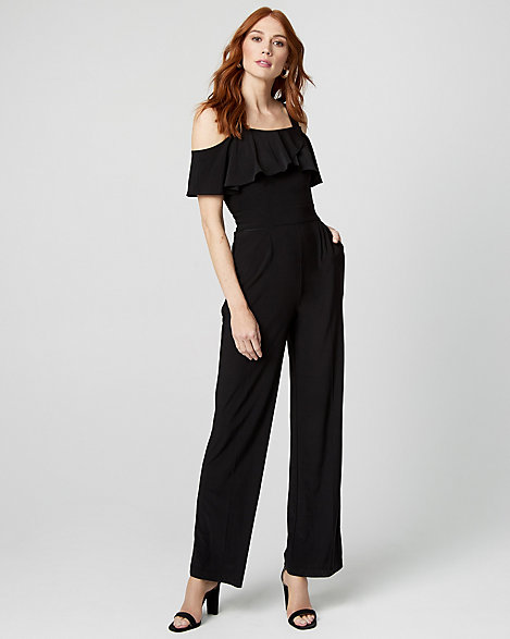 knit wide leg jumpsuit