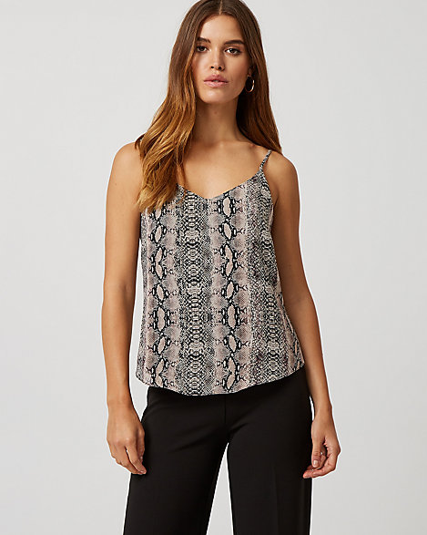 snake print camisole