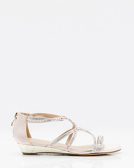 Strappy Wedge Le Sandal Mesh ChâteauGlitter PXuOZTwkil