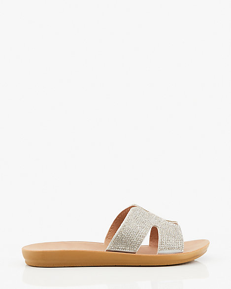 cutout slide sandal