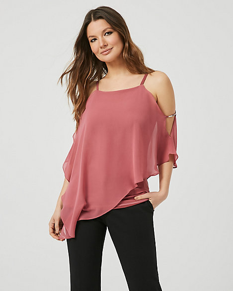 chiffon poncho blouse
