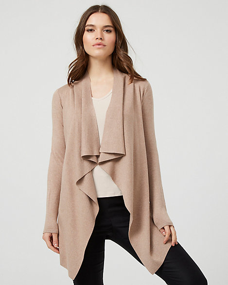 waterfall front cardigan