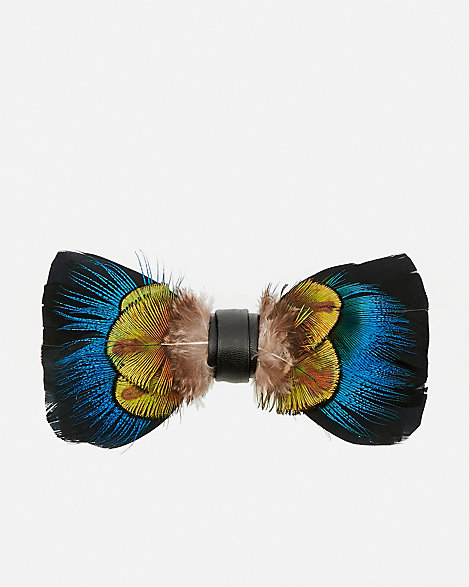 Feather Bow Tie Le Chateau