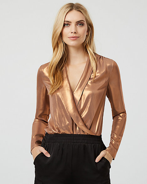 chiffon bodysuit blouse