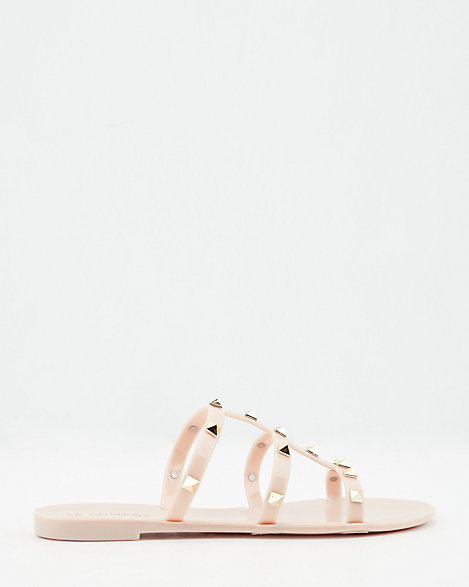 jelly slide sandals