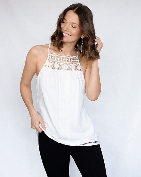 white halter neck blouse