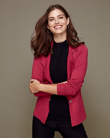 notch collar cardigan