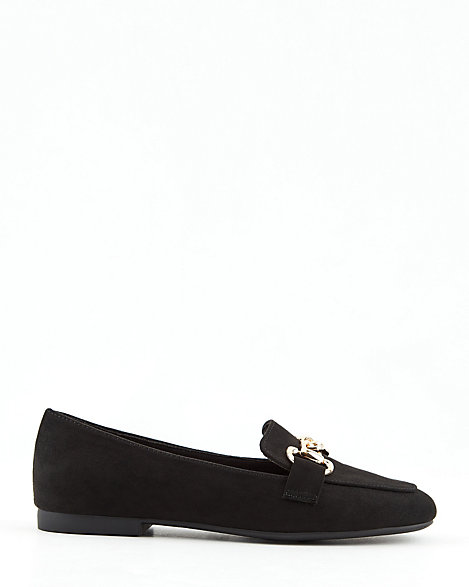 round toe loafer flat