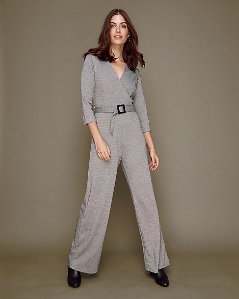 knit wide leg jumpsuit